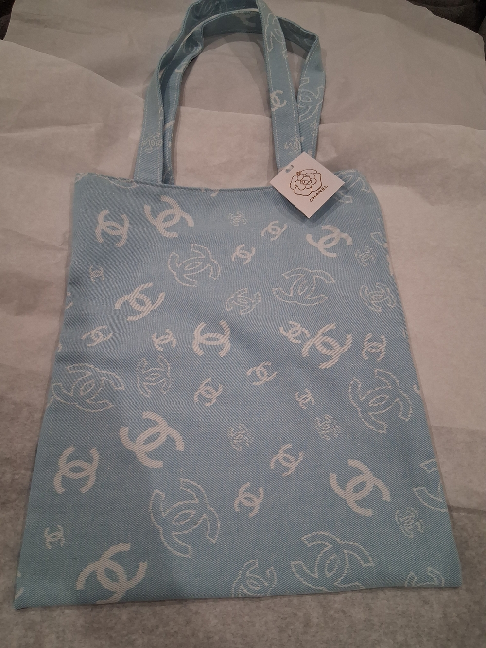 Chanel  GWP Light Blue Logo Tote Bag.Brand New